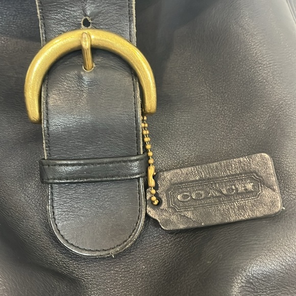 COACH Y2K Vintage Black Large Leather  Backpack - Picture 2 of 11